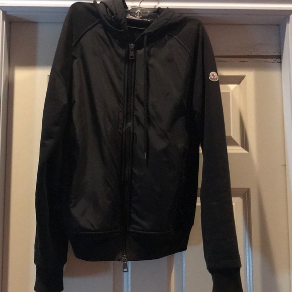 mens moncler zip up hoodie